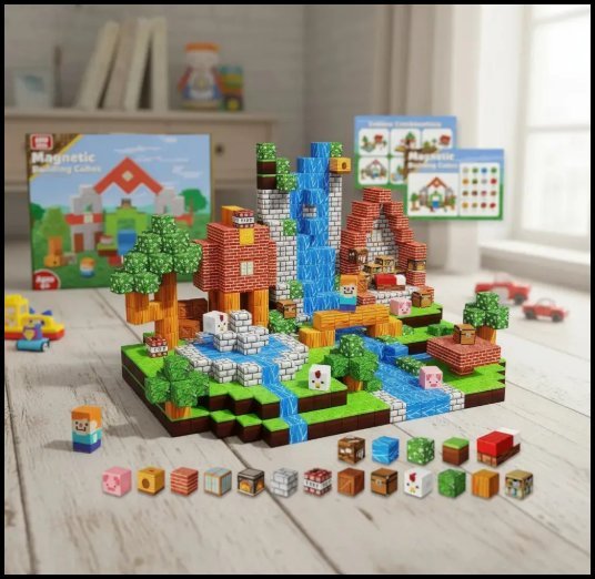 Set de bloques magnéticos, premio del concurso