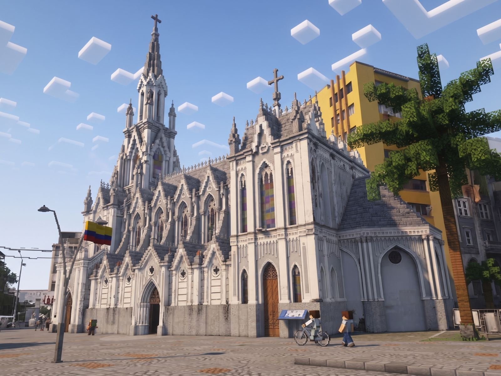 La Ermita de Cali construida en Minecraft